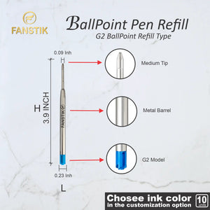 ballpoint pen refill, refill ballpoint pen, refillable ballpoint pen,