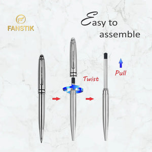 silver ballpoint pen, pen components, nice pens, quality pens, top rated pens, nice pen,