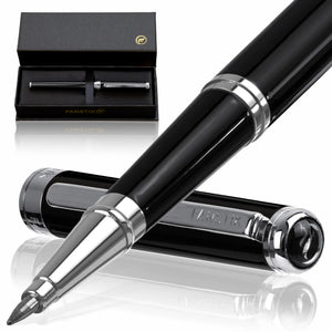 black and silver ballpoint pen, best seller pens, best luxury pens, fancy pens, luxury pens,