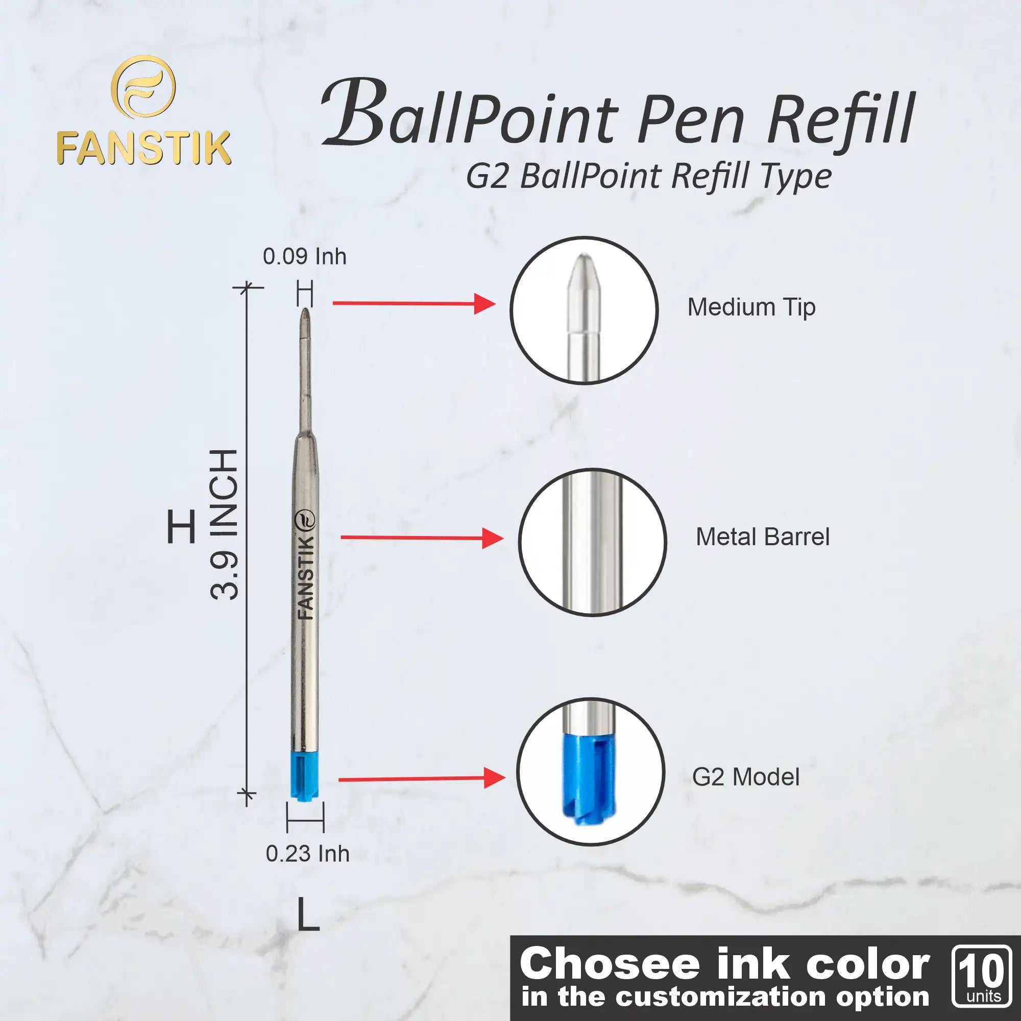 ballpoint pen refill, refill ballpoint pen, refillable ballpoint pen,
