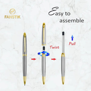   silver ballpoint pen,   customized pen, customized pens, pen components, nice pens, quality pens, top rated pens, nice pen, 