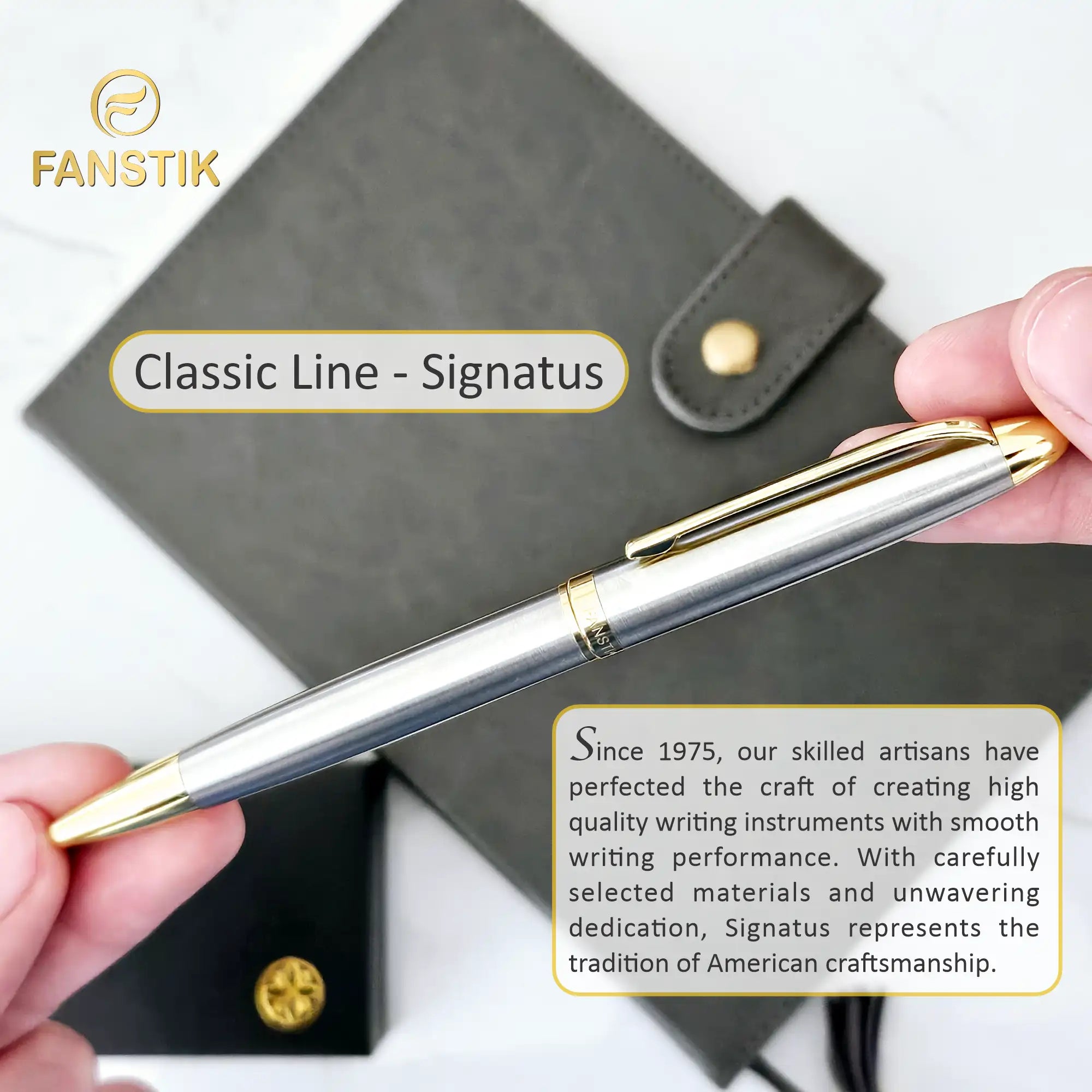 silver and gold ballpoint pen,  personalized pen,   