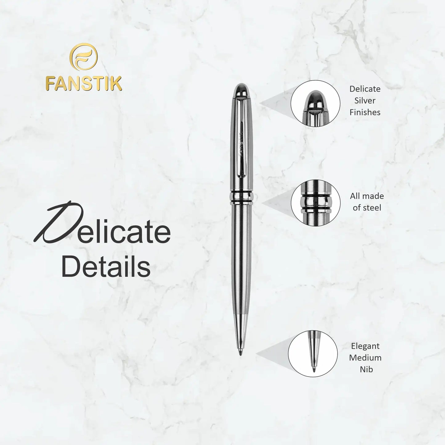 silver ballpoint pen, writing ballpoint pens, quality pens, top rated pens, nice pen, 