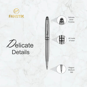 silver ballpoint pen, writing ballpoint pens, quality pens, top rated pens, nice pen, 