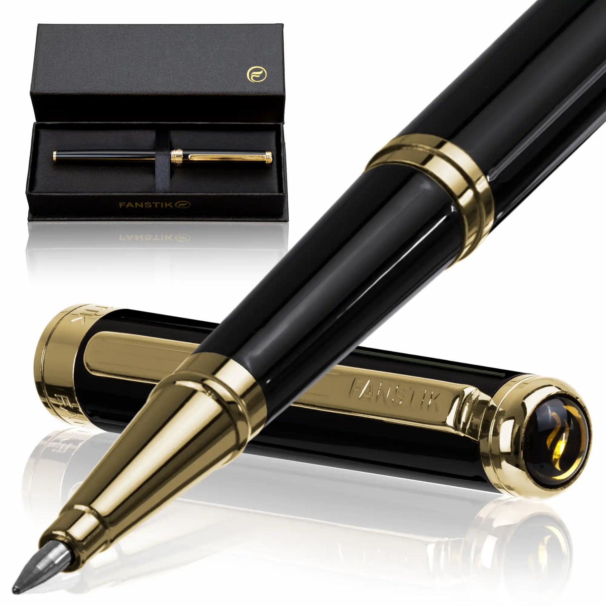 black and gold ballpoint pen, best seller pens, best luxury pens, fancy pens, luxury pens, best pens, best pen, professional pen,  