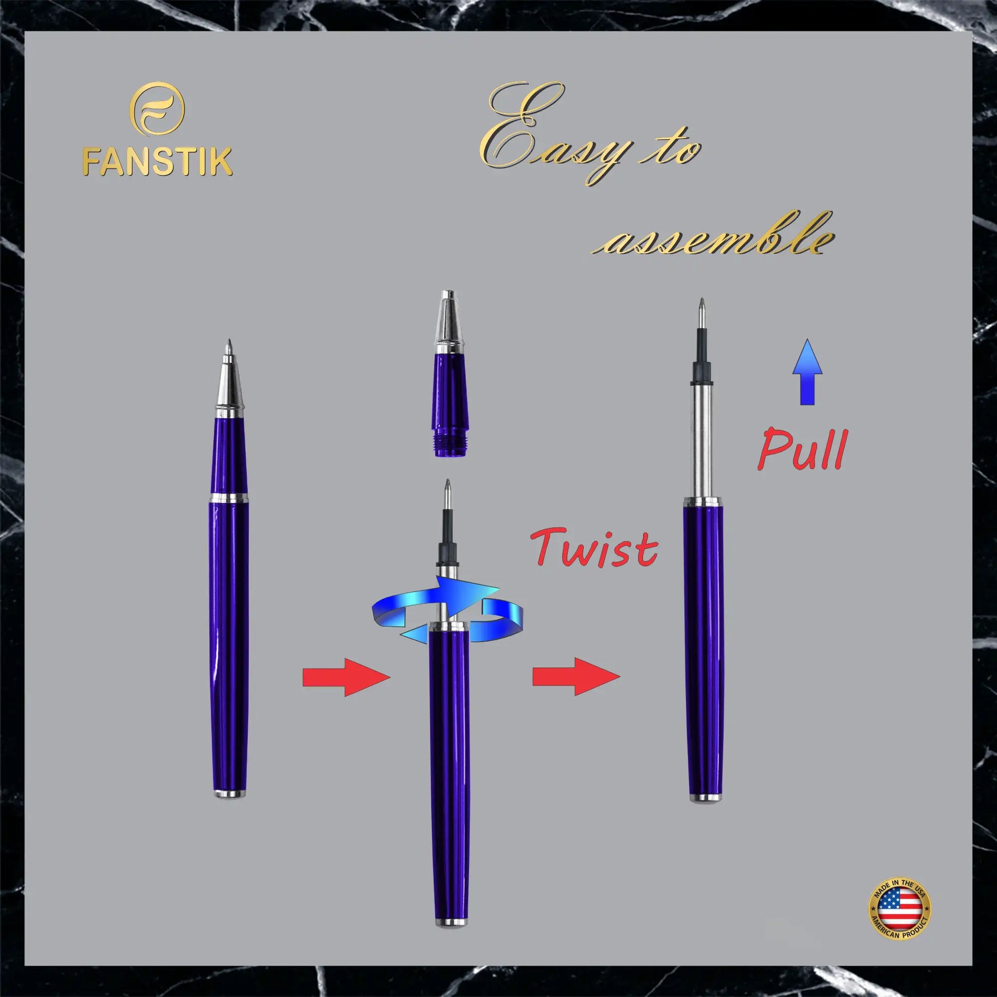 blue ballpoint pen, best seller pens, best luxury pens,  pen components