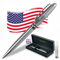  silver rollerball pen, flag pen,  best roller pen, cool rollerball pens, high quality pen, professional pens,  
