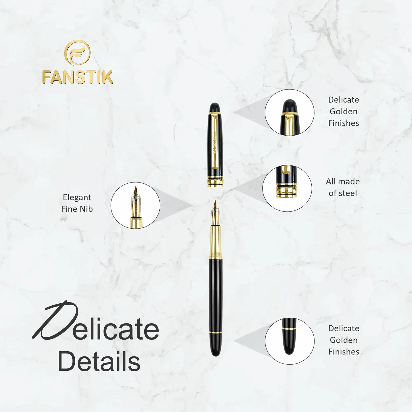 black fountain pen, fountain pen,  best fountain pen, cool fountain pens, high quality fountain pen, professional fountain pens, luxury fountain pens, fountain pen components, fountain pen accessories, fountain pen kits, fountain pen price

