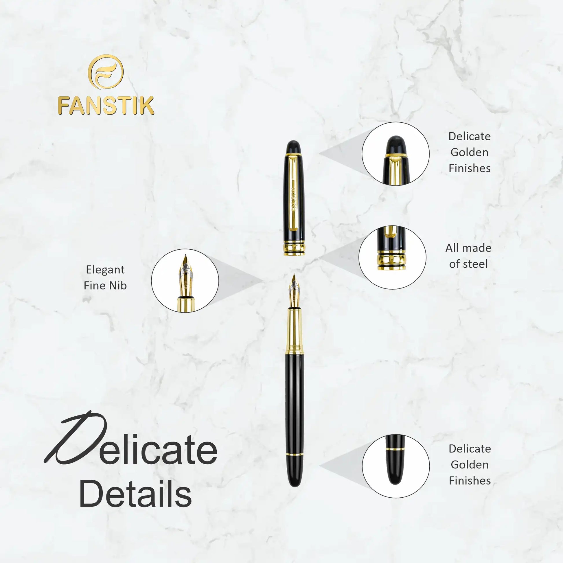 black fountain pen, fountain pen,  best fountain pen, cool fountain pens, high quality fountain pen, professional fountain pens, luxury fountain pens, fountain pen components, fountain pen accessories, fountain pen kits, fountain pen price

