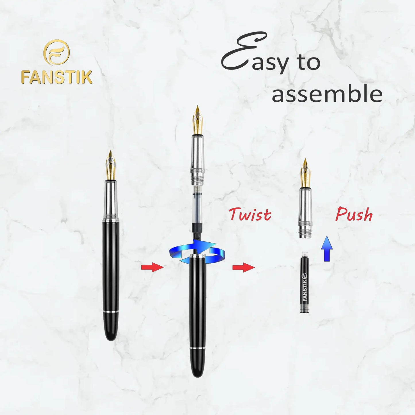 black fountain pen, fountain pen,  best fountain pen, cool fountain pens, high quality fountain pen, professional fountain pens,  fountain pen accessories, fountain pen kits, fountain pen price