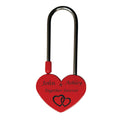   Red Padlock, Twin Red hearts