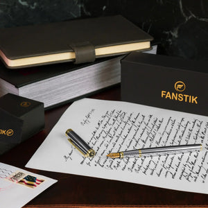 silver fountain pen, luxury fountain pen, best fountain pens fine, fountain pen gift
